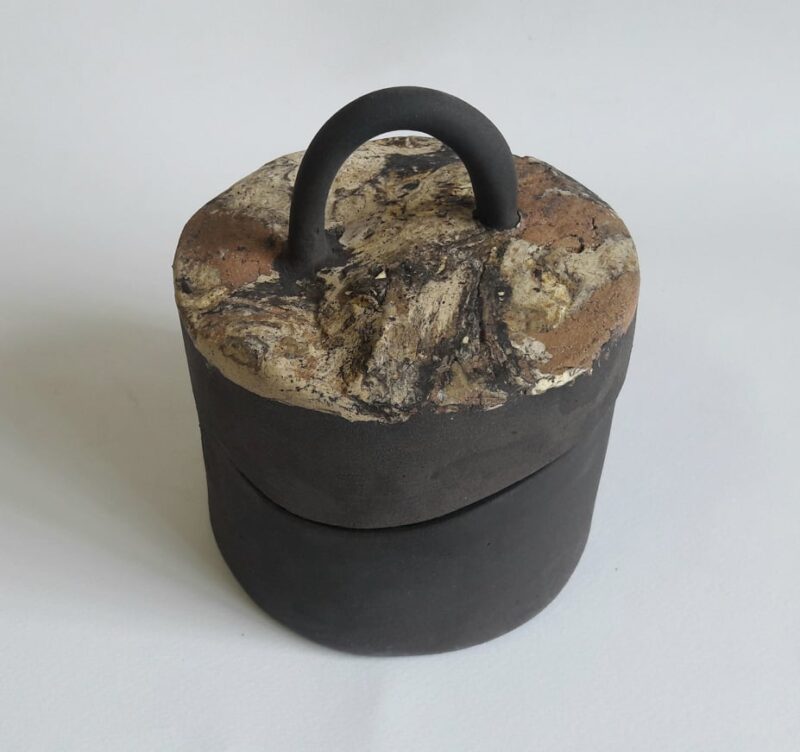 α3 Κεραμικό κουτί στρογγυλό άργιλοι 1220°C 13×98εκ Ceramic box stoneware 1220°C 13×98cmn